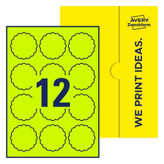 Etykieta w Kształcie Kwiatu - Etykieta w Kształcie Kwiatu, 60 x 60 mm