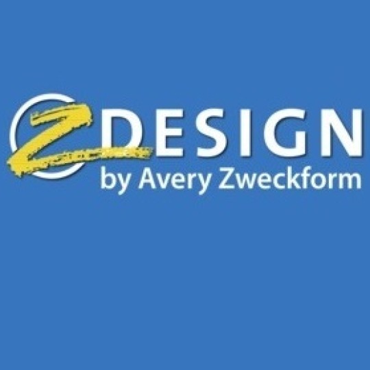 Logo Z-Design na niebieskim tle