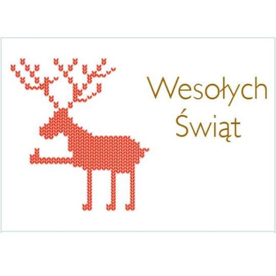 Szablon świątecznej etykiety adresowej renifer pokazujący kciuk w górę