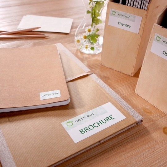 etykiety uniwersalne recyklingowane