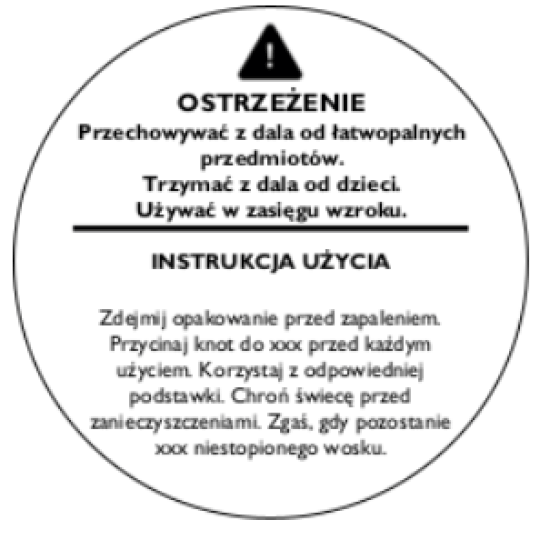 Szablon uproszczonej etykiety CLP