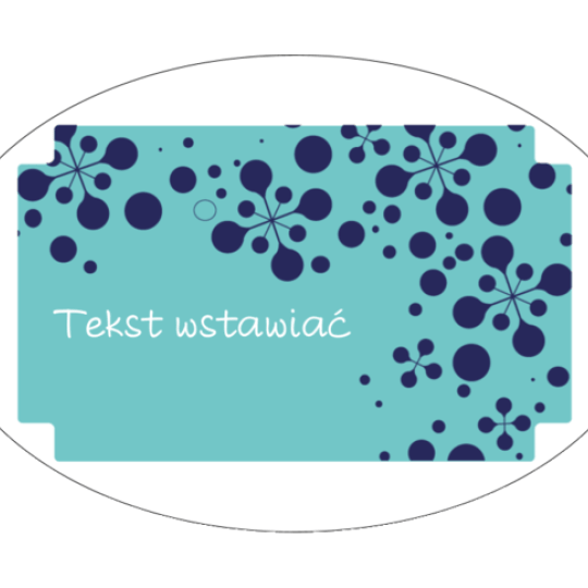 Szablon prostokątnej turkusowej etykiety na przyprawy
