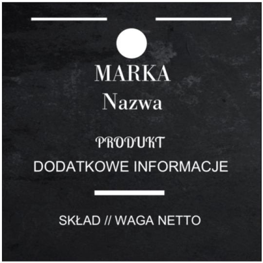 Szablon kwadratowej czarnej zawieszki
