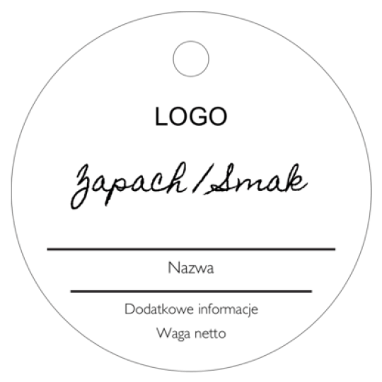 Szablon okrągłej ozdobnej zawieszki