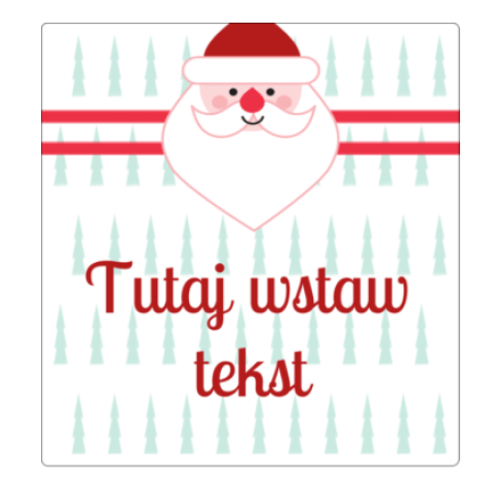 mikołajek z choinkami
