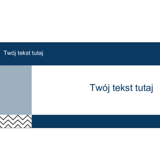 Biało granatowy szablon na etykiety na paczki