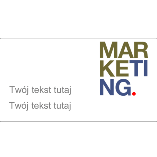 Szablon na etykiety na paczki z napisem Marketing