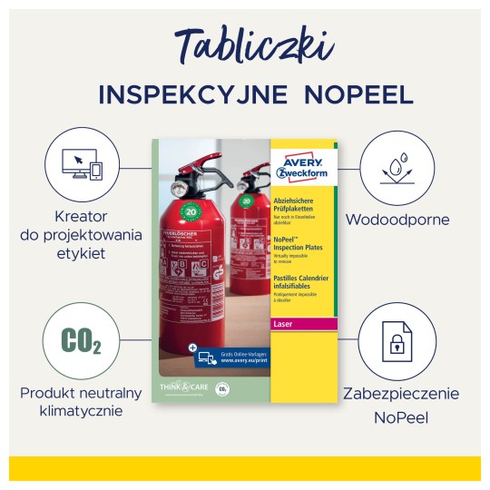 Tabliczki inspekcyjne nopeel
