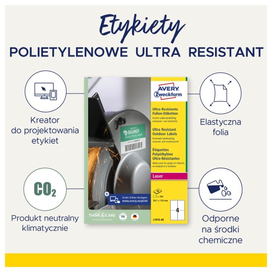 Etykiety polietylenowe ultra resistant