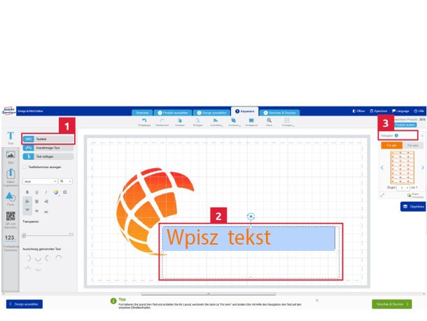 wpisz tekst
