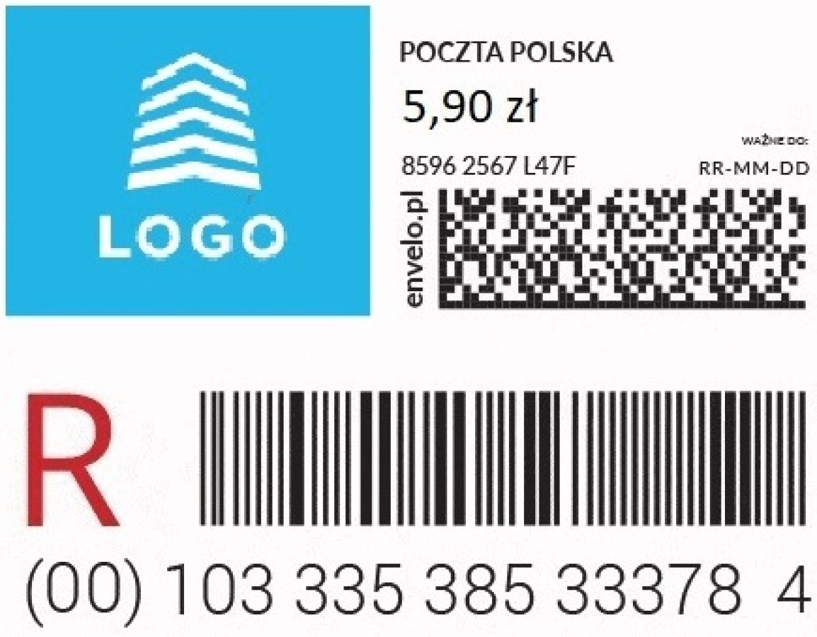 znaczek polecony