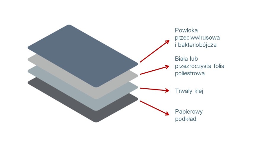 struktura folii antybakteryjnej