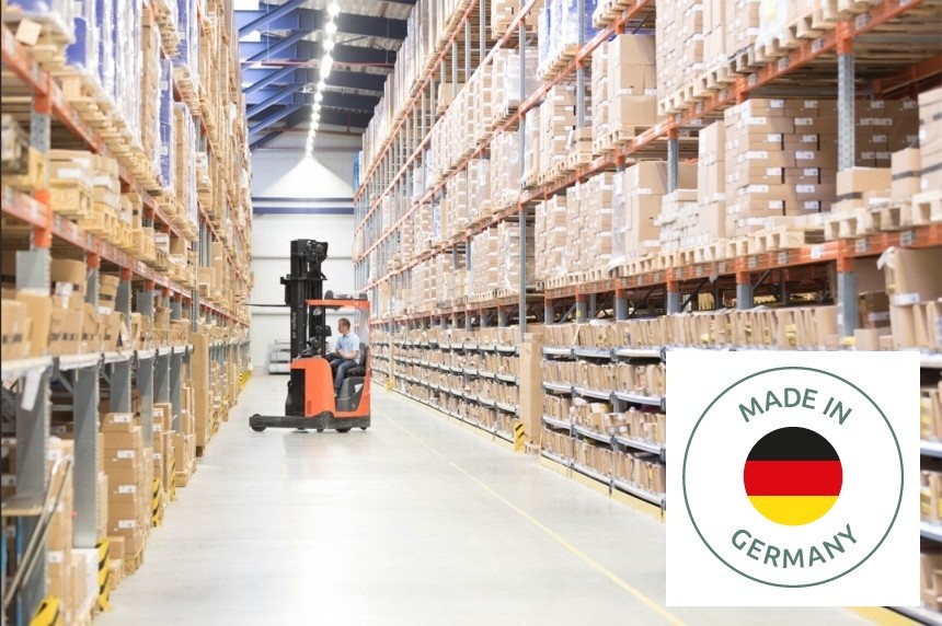 Zdjęcie magazynu z ikonką Made in Germany