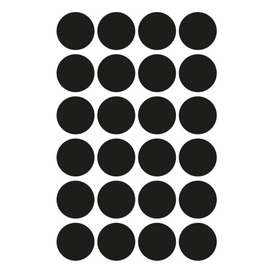 Rysunek pojedynczego arkusza, artykuł: 3003, punkty oznaczeń, format: ⌀ 18 mm, 24 punkty oznaczeń/arkusz?