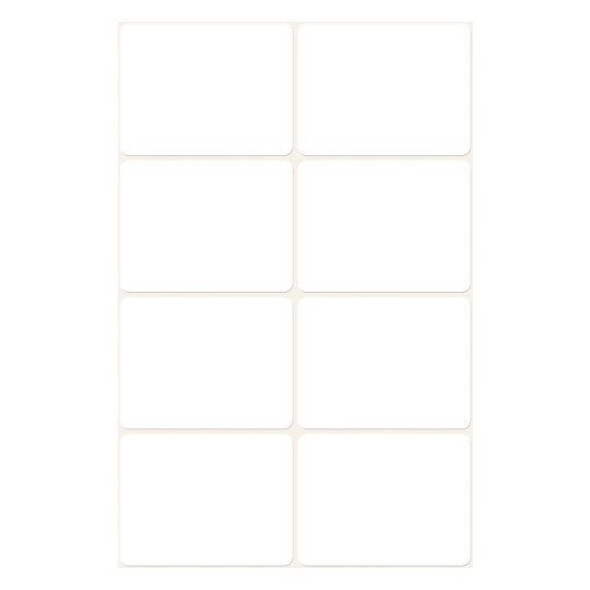 Rysunek pojedynczego arkusza, artykuł: 3078, etykiety uniwersalne, format: 38 x 29 mm, 8 etykiet/arkusz.