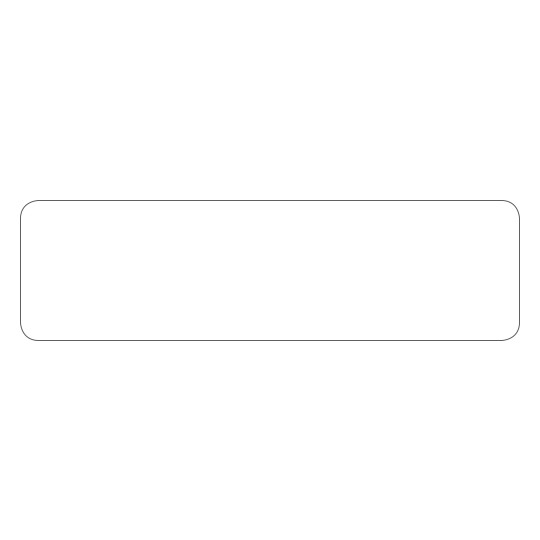 Rysunek wykroju pojedynczego arkusza A4, artykuł: 3435, etykiety do frankowania, format: 135 x 38 mm, 1 000 etykiet/arkusz