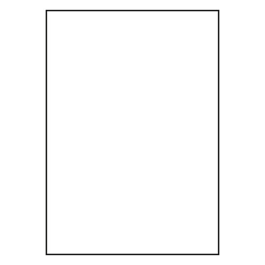 Rysunek wykrawania pojedynczego arkusza A4, artykuł: 3566, folie na rzutnik, format: 210 x 297 mm.