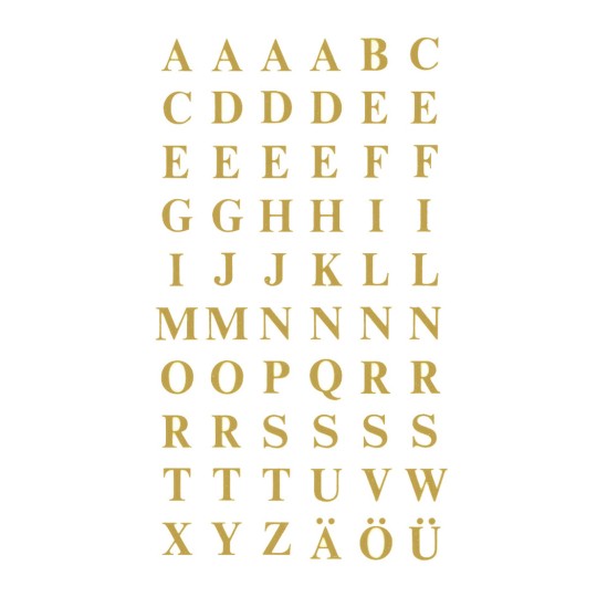 Ilustracja pojedynczego arkusza, artykuł: 3727, etykiety literowe, format: 85 x 160 mm, 60 naklejek/arkusz?