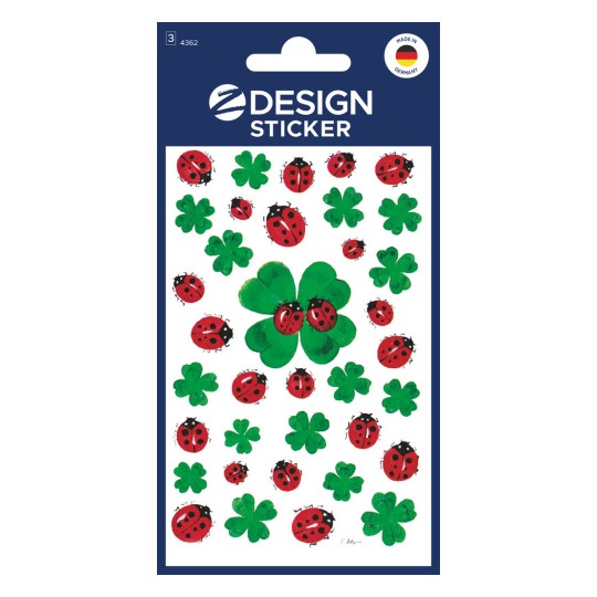 Obrazek opakowania: Z-Design, artykuł: 4362, naklejki dekoracyjne, 85 x 160 mm, małe opakowanie, 108 naklejek / 3 arkusze.