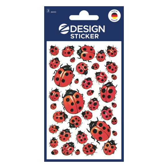 Opakowanie: Z-Design, artykuł: 4400, naklejki dekoracyjne, 85 x 160 mm, małe opakowanie, 114 naklejek / 3 arkusze.