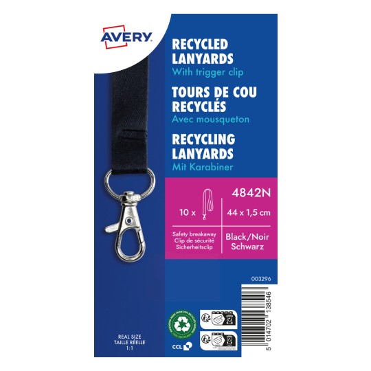 Zdjęcie produktu: Avery Zweckform, Artykuł: 4842N, smycz, 15 x 440 mm, małe opakowanie, 10 sztuk?