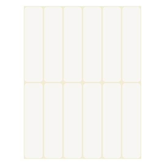Rysunek wykrojnika pojedynczy arkusz A4, Artykuł: 51064, Etykiety imienne, Format: 76 x 19 mm.