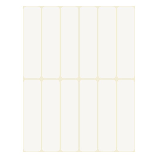 Wykrojnik pojedynczego arkusza A4, Artykuł: 51066, Etykiety imienne, Format: 76 x 19 mm.