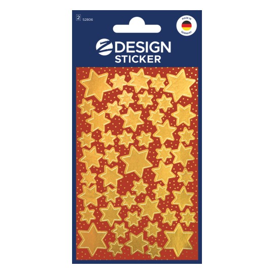 Ilustracja opakowania: Z-Design, artykuł: 52806, naklejki świąteczne, 85 x 160 mm, małe opakowanie, 96 naklejek / 2 arkusze?