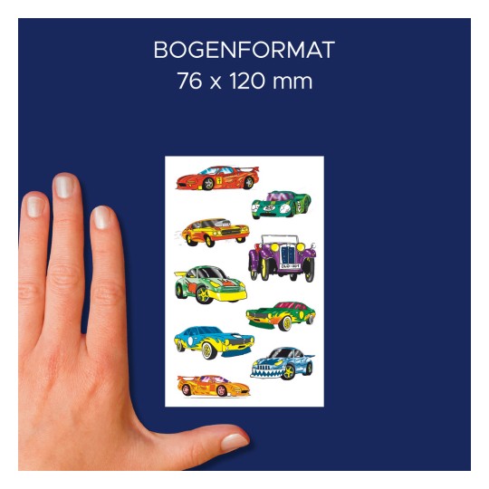 Porównanie wielkości z ręką, Artykuł: 53882, arkusz naklejek dla dzieci, format: 85 x 160 mm, kolor: kolorowy?