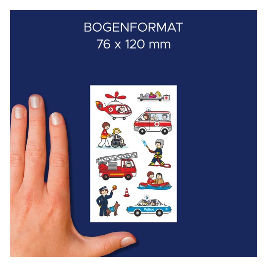 Porównanie wielkości z ręką, artykuł: 54137, jeden arkusz naklejek dla dzieci, format: 85 x 160 mm, kolor: kolorowy?