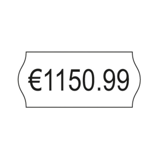 Pojedynczy obraz etykiety, Artykuł: PLP1226, Etykiety do znakowania cen, 1-wierszowe, Format: 26 x 12 mm, 1.500 etykiet/rolka?