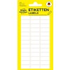 Opakowanie: Avery Zweckform etykiety uniwersalne Non A4 do ręcznego opisywania, artykuł: 3073, format: 20 x 8 mm, zawartość: 234 etykiety / 6 arkuszy, 39 etykiet/arkusz.