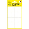 Opakowanie: Etykiety uniwersalne Avery Zweckform Non A4 do ręcznego opisu, artykuł: 3074, format: 29 x 18 mm, zawartość: 96 etykiet / 6 arkuszy, 16 etykiet/arkusz.