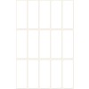 Rysunek pojedynczej kartki, Artykuł: 3076, Etykiety wielozadaniowe, Format: 38 x 14 mm, 15 etykiet/arkusz.