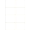 Rysunek pojedynczego arkusza, artykuł: 3078, etykiety uniwersalne, format: 38 x 29 mm, 8 etykiet/arkusz.