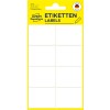 Opakowanie: Avery Zweckform Non A4 Uniwersalne-Etikiety do ręcznego wypisywania, artykuł: 3078, format: 38 x 29 mm, zawartość: 40 etykiet / 5 arkuszy, 8 etykiet/arkusz.