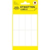 Opakowanie: Avery Zweckform uniwersalne etykiety do opisywania ręcznego, artykuł: 3079, format: 50 x 19 mm, zawartość: 48 etykiet / 6 arkuszy, 8 etykiet/arkusz.