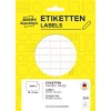 Obraz opakowania: Avery Zweckform Uniwersalne etykiety nieformatu A4 do ręcznego oznaczania, artykuł: 3311, format: 16 x 9 mm, zawartość: 2.646 etykiet / 27 arkuszy, 98 etykiet/arkusz.