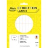 Opakowanie: Uniwersalne etykiety Avery Zweckform Non A4 do ręcznego opisywania, artykuł: 3320, format: 32 x 10 mm, zawartość: 1.144 etykiet / 26 arkuszy, 44 etykiety/arkusz.