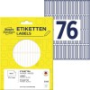Obraz opakowania z arkuszem etykiet: wielofunkcyjne etykiety Avery Zweckform, artykuł: 3322, format: 37 x 5 mm, zawartość: 1.976 etykiet / 26 arkuszy, 76 etykiet/arkusz.