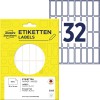 Opakowanie z arkuszem etykiet: Avery Zweckform Etykiety uniwersalne, Artykuł: 3323, Format: 38 x 14 mm, Zawartość: 928 etykiet / 29 arkuszy, 32 etykiety/arkusz.