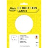 Opakowanie: Avery Zweckform etykiety uniwersalne Non A4 do ręcznego opisywania, artykuł: 3331, format: 98 x 51 mm, zawartość: 84 etykiety / 28 arkuszy, 3 etykiety/arkusz.