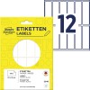 Opakowanie z arkuszem etykiet: Avery Zweckform Etykiety uniwersalne, artykuł: 3340, format: 62 x 19 mm, zawartość: 396 etykiet / 33 arkusze, 12 etykiet/arkusz.
