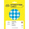 Ilustracja na opakowaniu: Avery Zweckform Kolorowe punkty do oznaczania, artykuł: 3375, format: ⌀ 18 mm, zawartość: 1.056 punktów do oznaczania / 22 arkuszy, 48 punktów do oznaczania/arkusz.