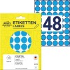 Opakowanie z etykietami: Avery Zweckform punkty do oznaczania, artykuł: 3375, format: ⌀ 18 mm, zawartość: 1.056 punktów do oznaczania / 22 arkusze, 48 punktów do oznaczania/arkusz.
