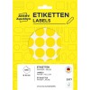Ilustracja opakowania: Avery Zweckform Kolorowe punkty do oznaczania, artykuł: 3377, format: ⌀ 18 mm, zawartość: 1.056 punktów do oznaczania / 22 arkuszy, 48 punktów do oznaczania/arkusz.