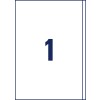 Rysunek wykrojnika pojedyncza kartka A4, artykuł: 3418, etykiety uniwersalne, format: 200 x 297 mm, 1 etykieta/arkusz?