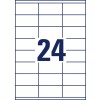 Rysunek wykrojnika, pojedynczy arkusz A4, artykuł: 3422, etykiety uniwersalne, format: 70 x 35 mm, 24 etykiety/arkusz.