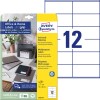 Opakowanie z arkuszem etykiet: Etykiety Avery Zweckform, Home Office, Małe opakowanie, Artykuł: 3424-10, Format: 105 x 48 mm, Nadaje się do drukarek: atramentowych, laserowych czarno-białych, laserowych kolorowych, Zawartość: 120 etykiet / 10 arkuszy, 12 etykiet/arkusz.