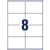 Rysunek wykroju arkusz pojedynczy A4, Artykuł: 3426, Etykiety uniwersalne, Format: 105 x 70 mm, 8 etykiet/arkusz.